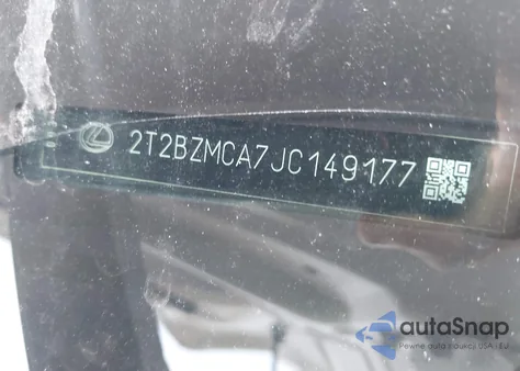 2018 Lexus Rx из США, поврежденный, VIN 2T2BZMCA7JC149177